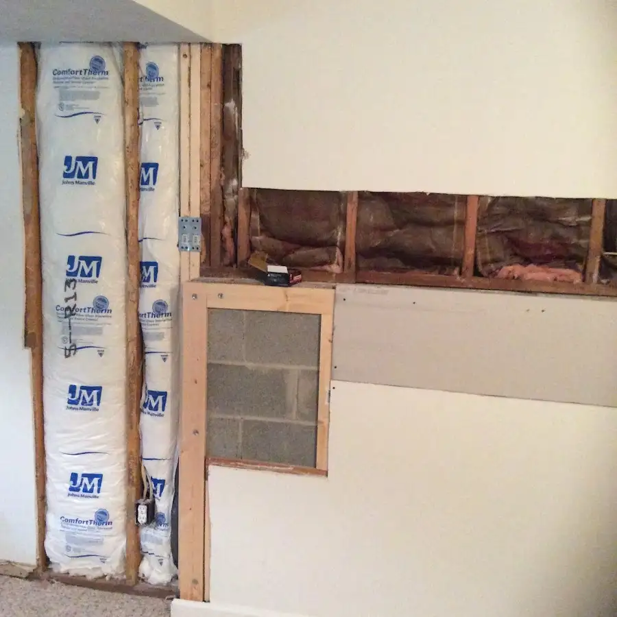 Wall insulation replacement during Contents Cleaning & Restoration in Cameron Park